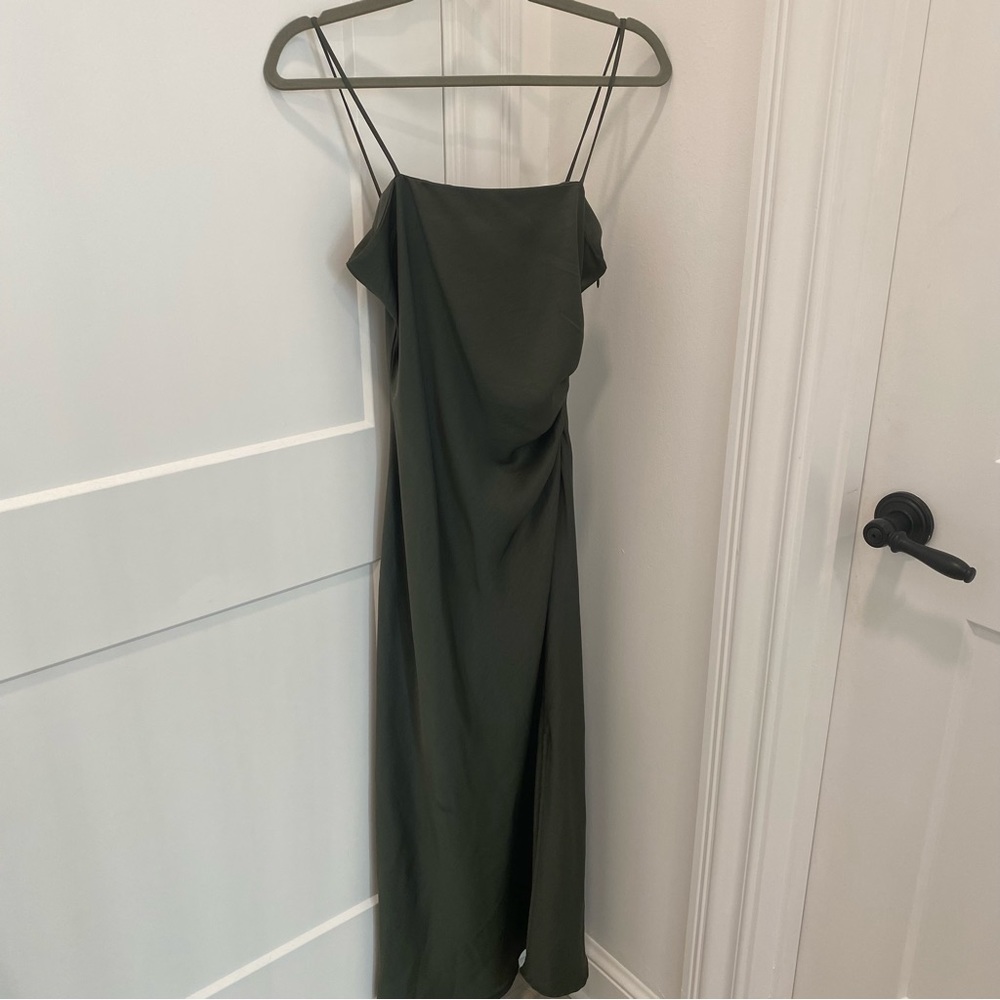 Zara Satin Midi Dress